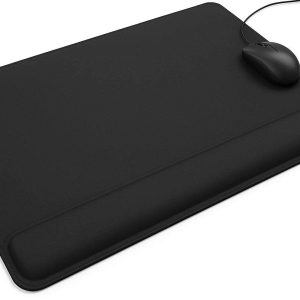 30 Ergonomic Desk Pad with Integrated Wrist Rest Support Cushion Large Mouse Pad for Computer Typing Comfort