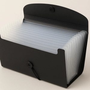 9 Expanding File Folder Document Organizer with Twelve Pockets for Accordion Plastic Tax Bill Storage